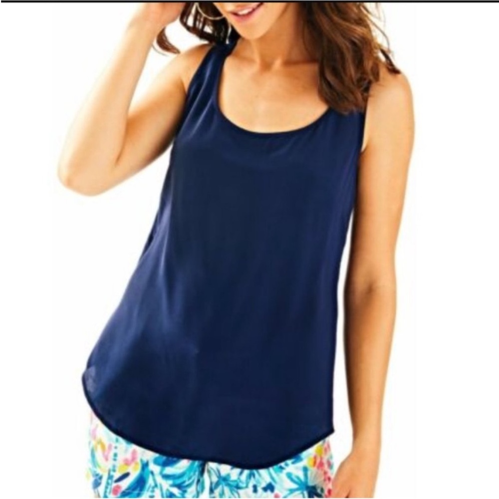 Lilly Pulitzer Alyssa Silk Tank - Picture 7 of 8